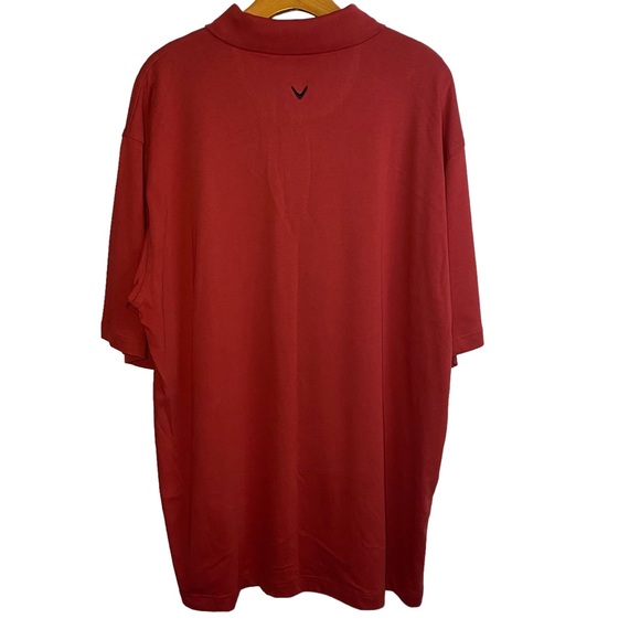 Men’s Callaway Collar Button Polo in Maroon / XL new - Picture 2 of 7